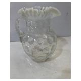 Fenton Art Glass pitcher 10ï¿½ tall