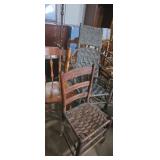 3 miss matching wooden chairs