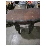 Hall table 23 x 22 x 11' , wooden step stool