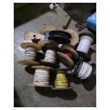 11 partial rolls of assorted wire