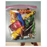 Baggy of hot wheels and matchbox