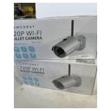 2 Amcrest 720 P Wi-Fi bullet cameras