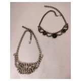 Rhinestone choker necklaces