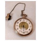 Standard open face pocket watch with clip