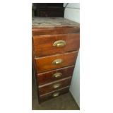 5 drawer wooden organizing stand 15x14x32in