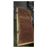 Piano bench with velvet cushion and storage