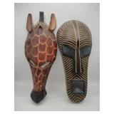 Wooden wall carving
