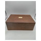 Wooden Box w/ accessories