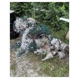 Electric  Motor and wire scrap pile