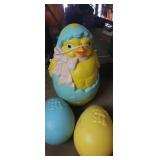 1993 hatched chicken Easter lighted mold by