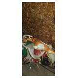 Santas sleigh with Reindeer mold (broken