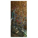 Lighted yard Christmas decor