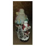 18in Santa lighted blow mold with musical Santa