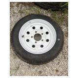 New five lug trailer tire 13 inch rim