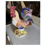J. Willfred ceramic rooster figurine 15 inches