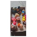 Disney rubber coin banks and other figurines
