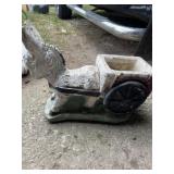Concrete donkey and cart flower planner 20ï¿½ x 15ï¿½