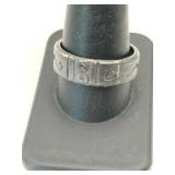 Silver carved band marked Mexico  925 size 10.