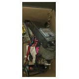 Battery tester, dog leash , corded drill and wall