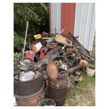 Very large pile of metal scrap