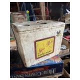 Mr. Bï¿½s food Mart promotional Styrofoam cooler