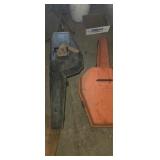 2 empty chain saw cases