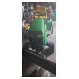 John deere 318 garden tractor with hydraulic snow