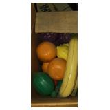 Plastic display fruits