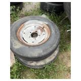 2 American farmer tractor tires with five lug
