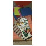 Dish scrub pads , oven mite and hand towel