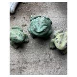 14 inch concrete frog and two 10ï¿½  inch concrete