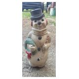 1968 empire snowman lighted mold 12in