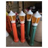 4 -  40"  Streetlight Blowmolds  2 are damaged