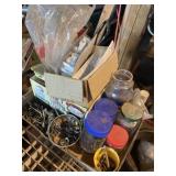 Assortment of nuts and bolts, screws, nails, and