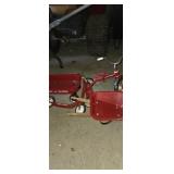Doll size radio flyer metal toys