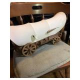 handcrafted Conestoga-style covered wagon model