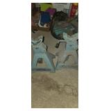 2 small gray 2 ton jack stands