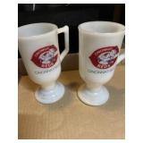 2 Cincinnati Reds "Mr. Redlegs"  Federal Glass