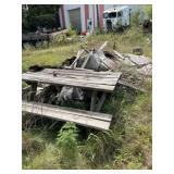 Picnic table and scrap wood pile must be able to