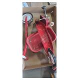 Radio flyer doll size scooter (broken) and wagons