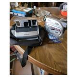 Polaroid one 600 camera, JVC digital video