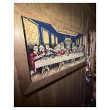 Velvet last supper pictureL 41 1/2 x 23ï¿½