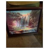 Animated waterfall motion wall art picture