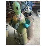 Oxygen acetylene torch with rolling stand