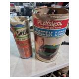 Tinkertoy and Lincoln logs