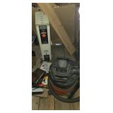 Shop vac, radiator style heater, alarm clocks a