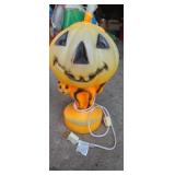 12in pumpkin and cat blow mold unknown make