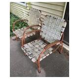 2 Mid-Century styled lawn chairs