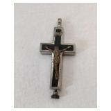 Reliquary Cross small screw opens back .  Mark