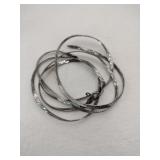 Silver herringbone scrap necklace broke marked